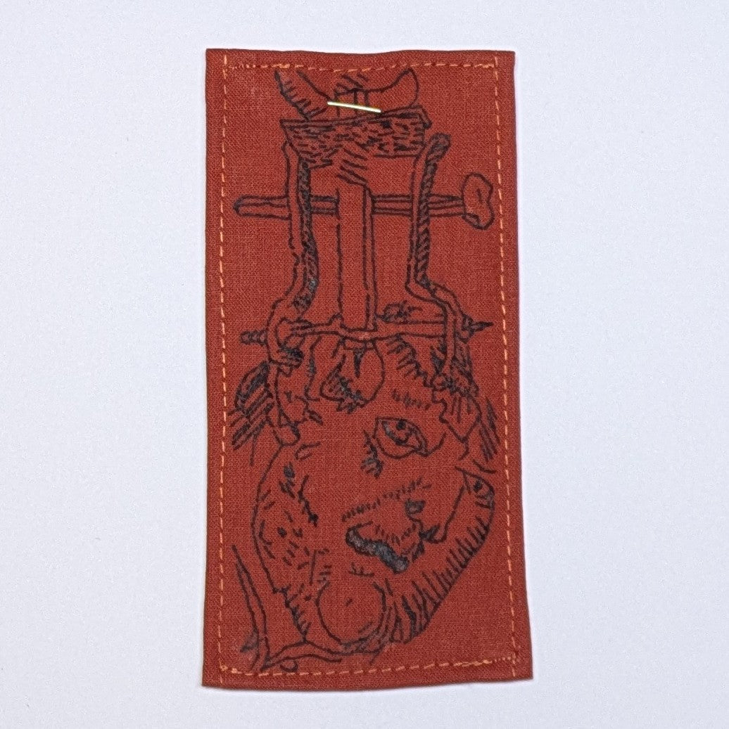 Ouch! Hand Embroidered Patch