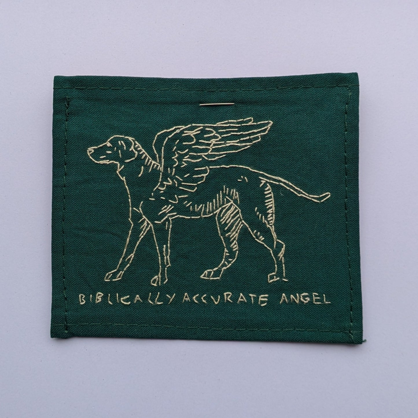 Biblically Accurate Angel Hand Embroidered Patch