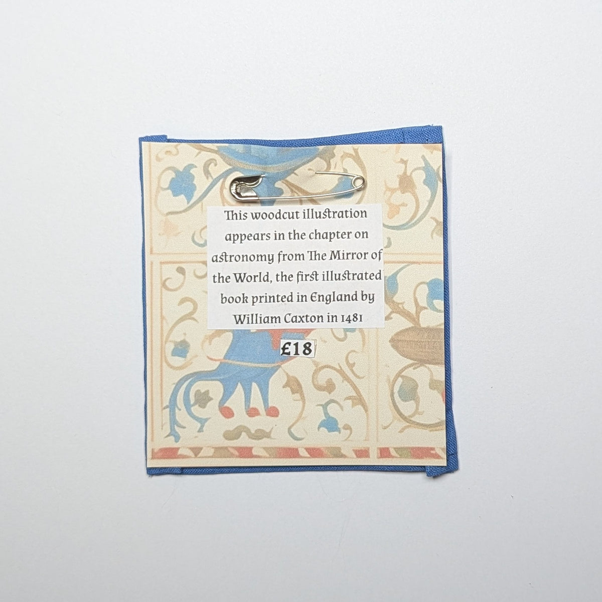The Mirror of the World Hand Embroidered Patch