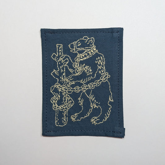 The Bear and Ragged Staff Hand Embroidered Patch