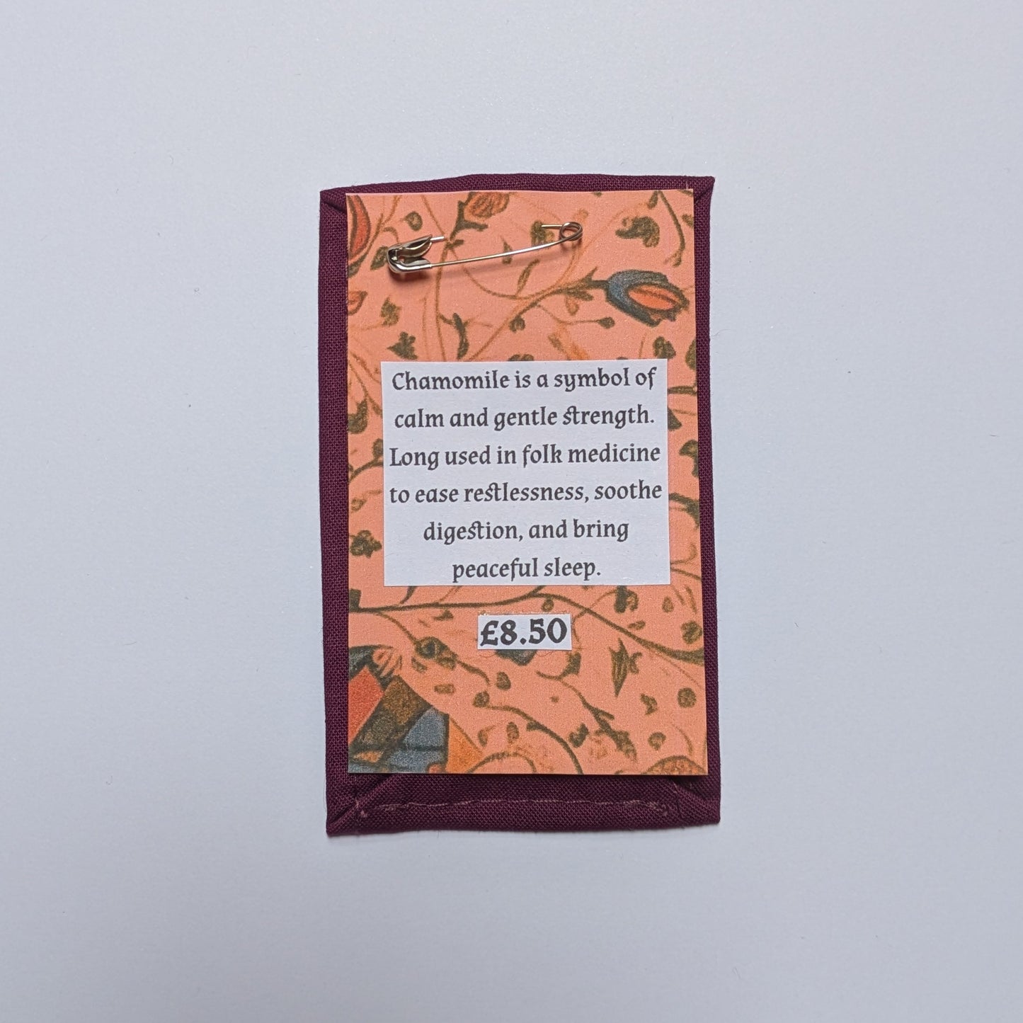 Chamomile Hand Embroidered Patch