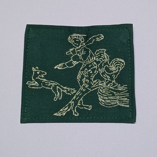 Aesop's Fable Hand Embroidered Patch
