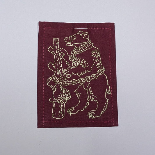 The Bear and Ragged Staff Hand Embroidered Patch