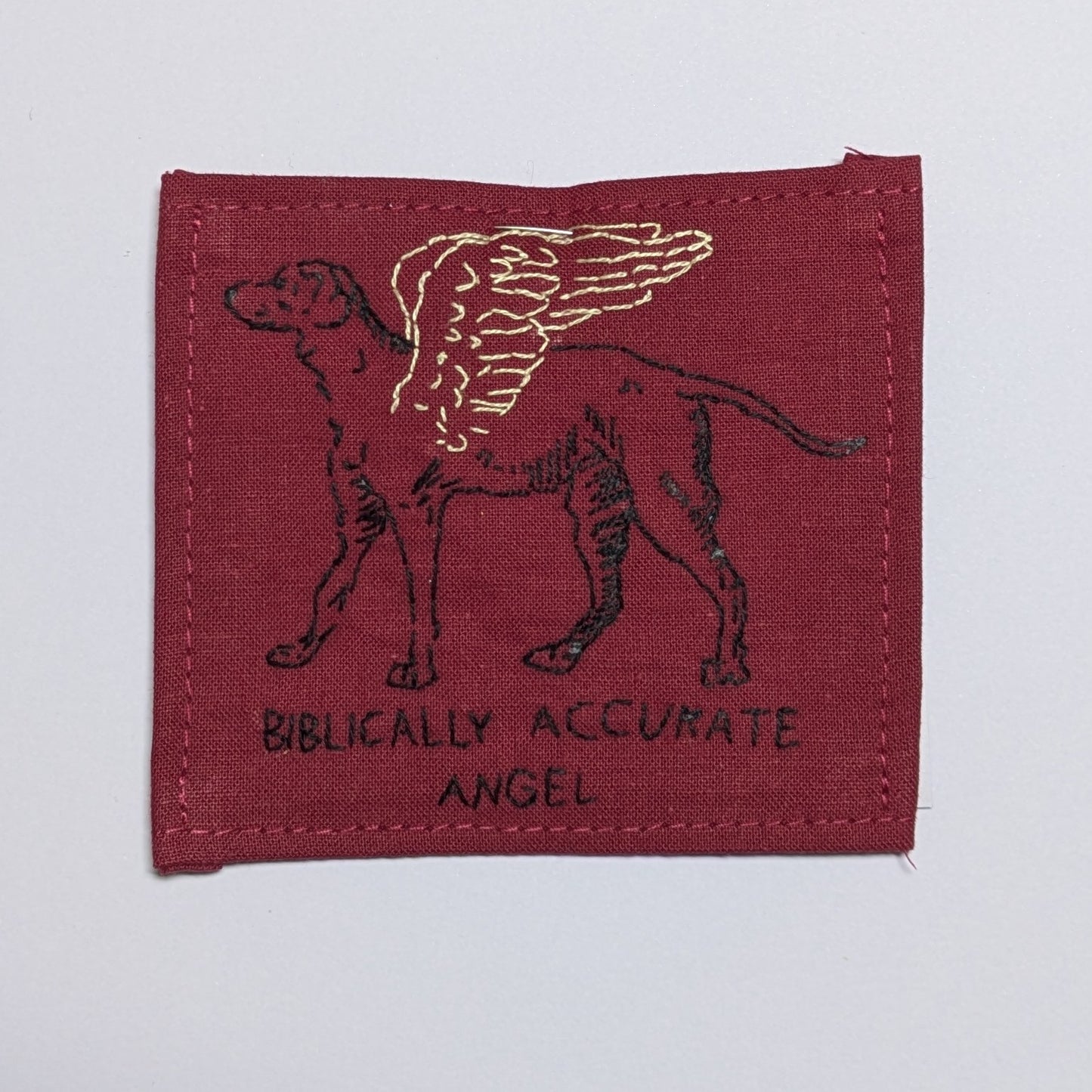 Biblically Accurate Angel Hand Embroidered Patch