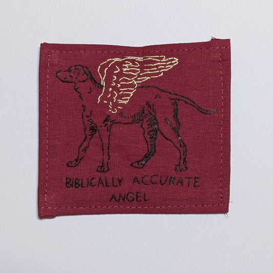 Biblically Accurate Angel Hand Embroidered Patch