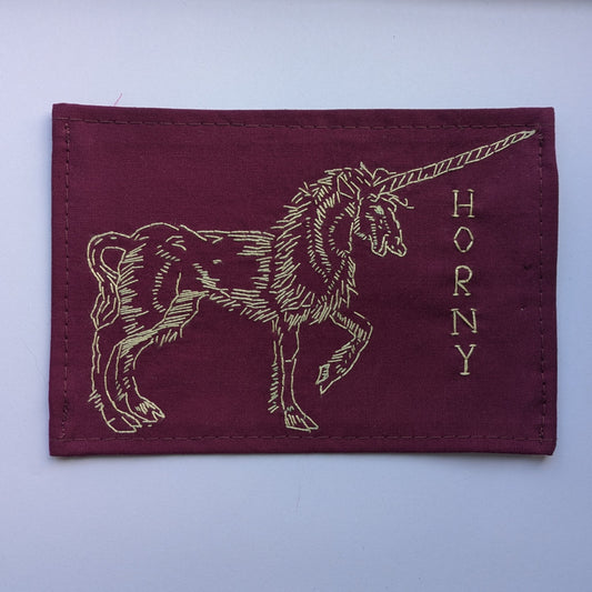 Horny Hand Embroidered Patch