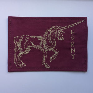 Horny Hand Embroidered Patch