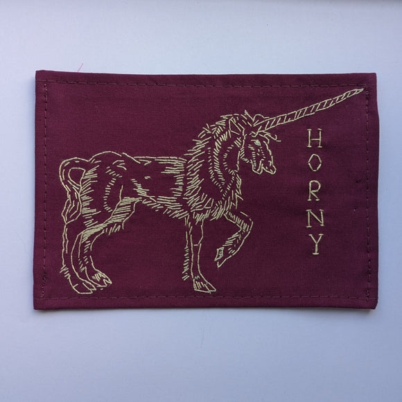 Horny Hand Embroidered Patch