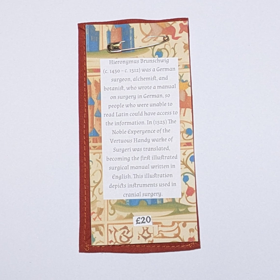 Ouch! Hand Embroidered Patch