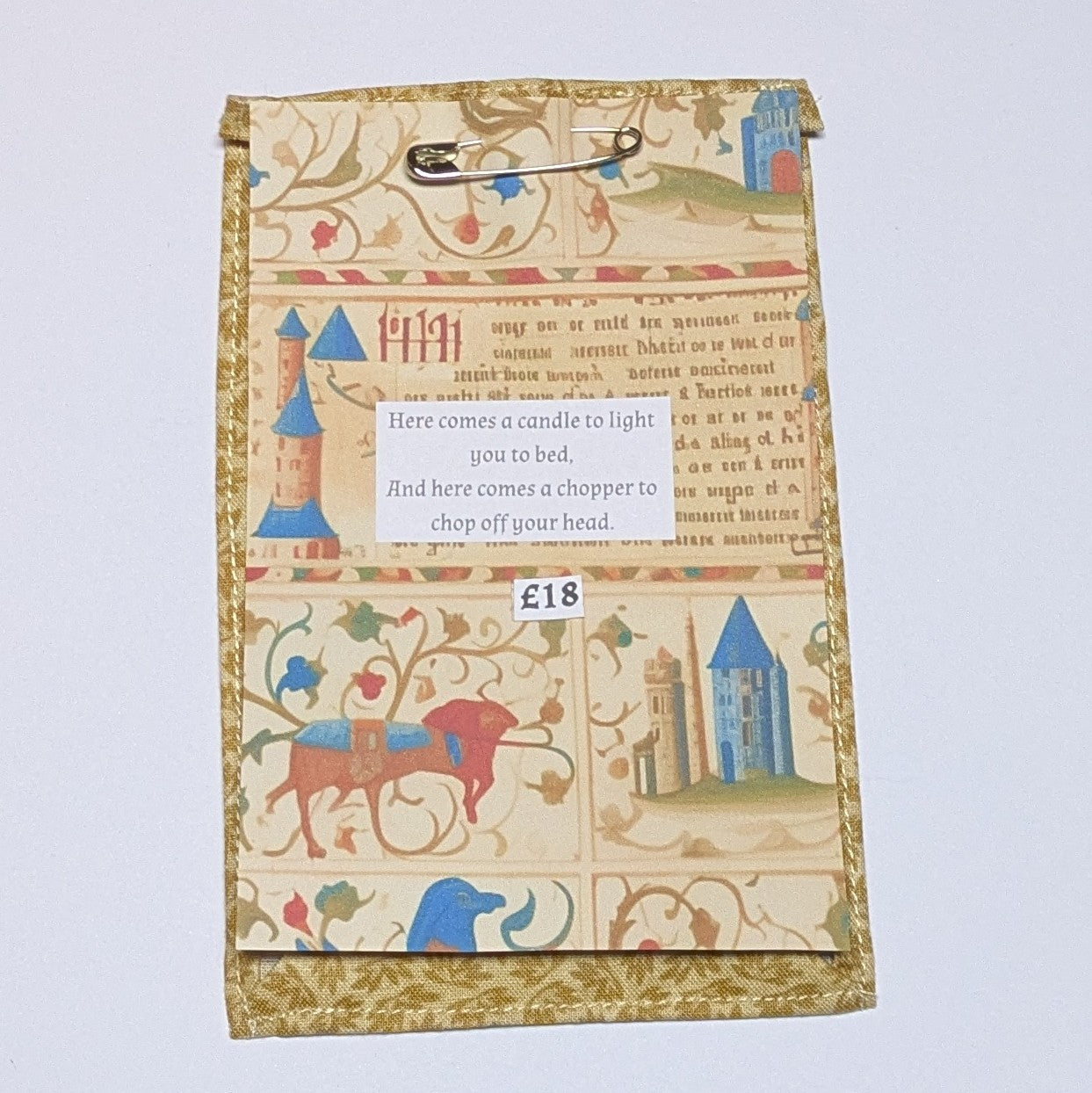 Here comes a candle Hand Embroidered Patch