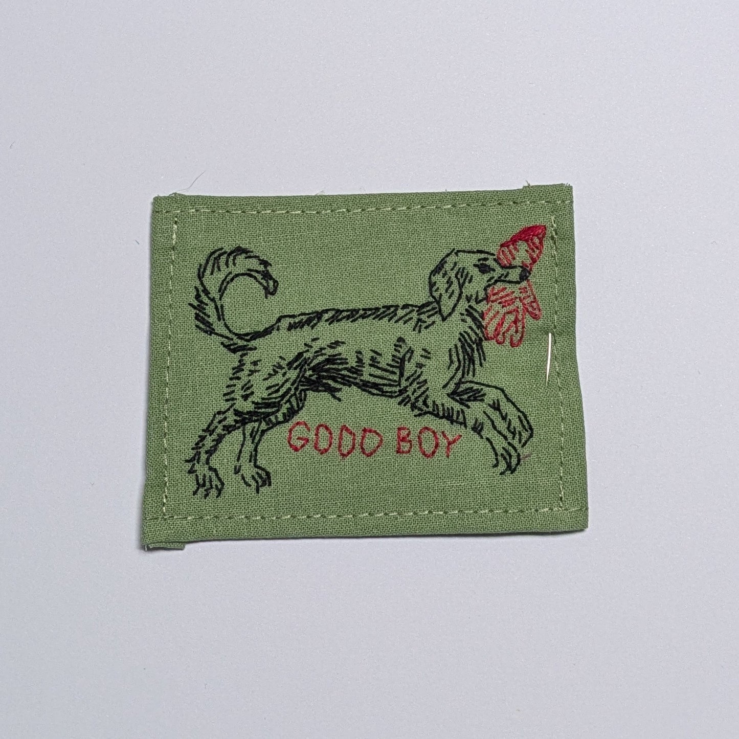 Good Boy Hand Embroidered Patch