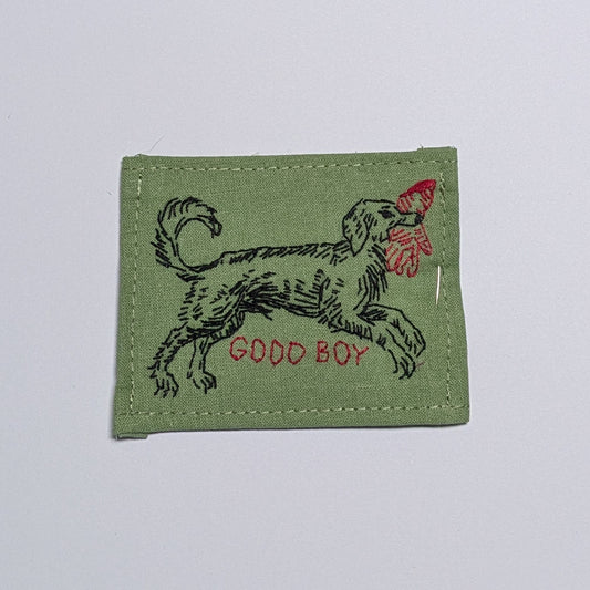 Good Boy Hand Embroidered Patch