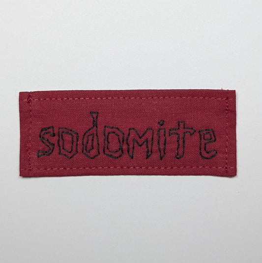 Sodomite Hand Embroidered Patch