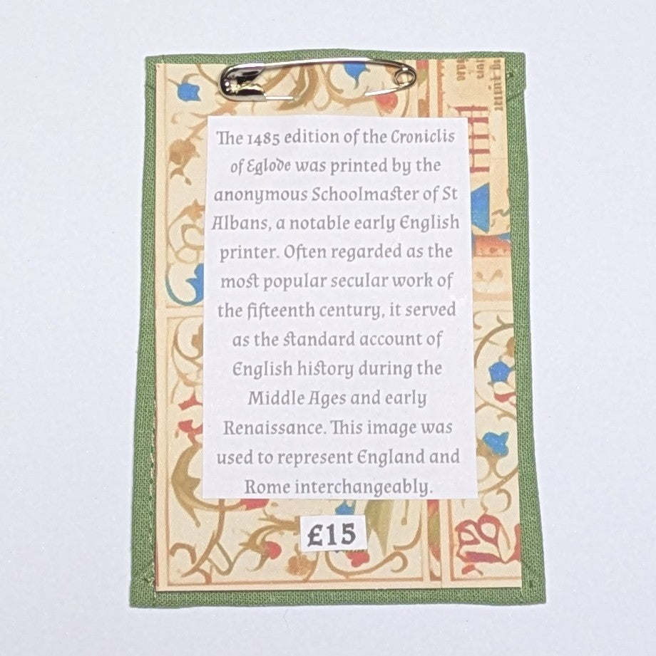 London/Rome Hand Embroidered Patch