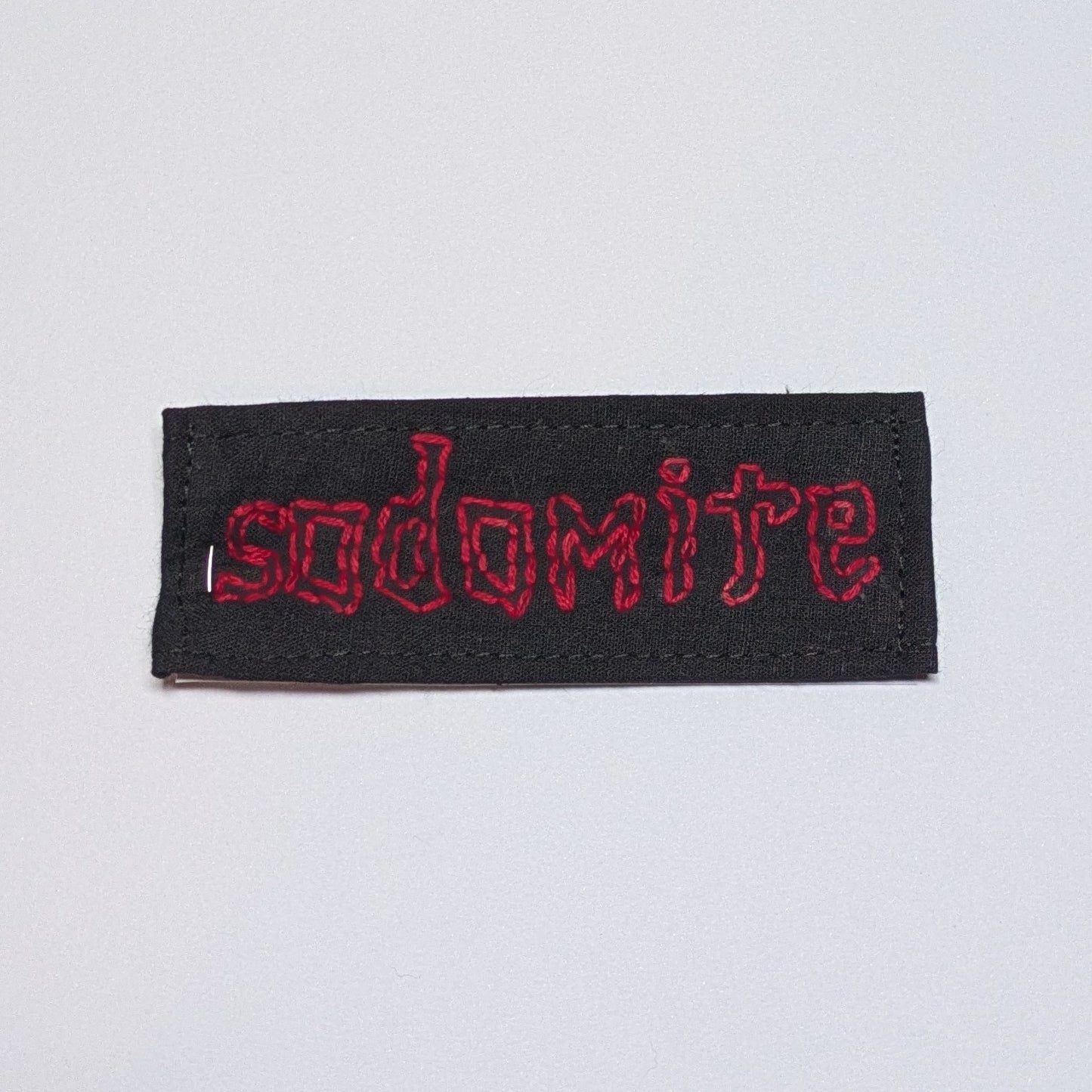 Sodomite Hand Embroidered Patch