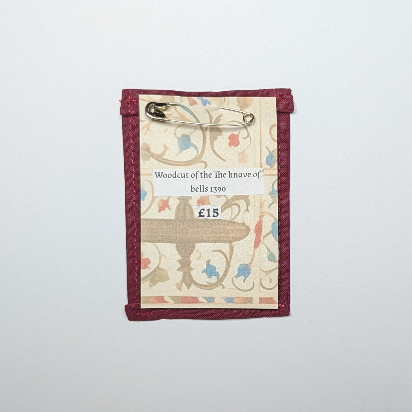 The Knave of Bells Hand Embroidered Patch