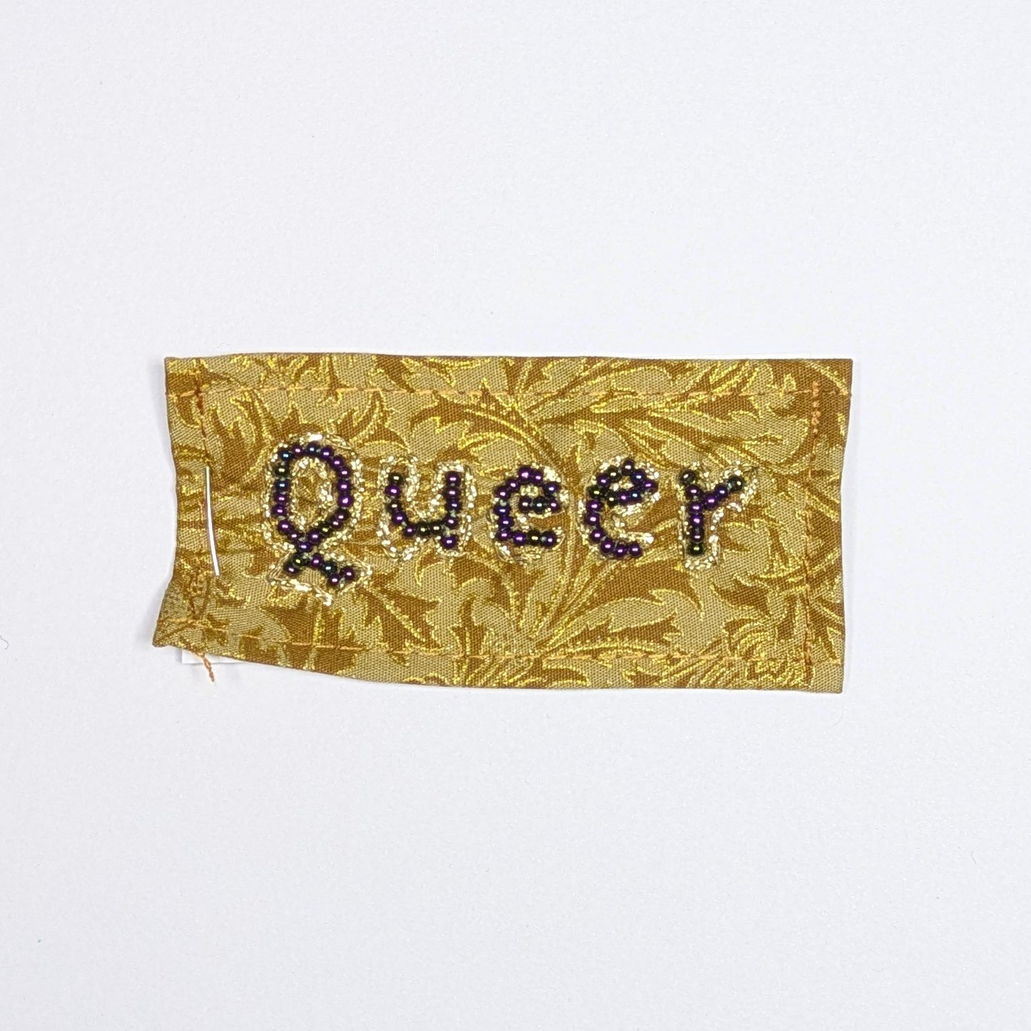 Queer Hand Beaded Patch