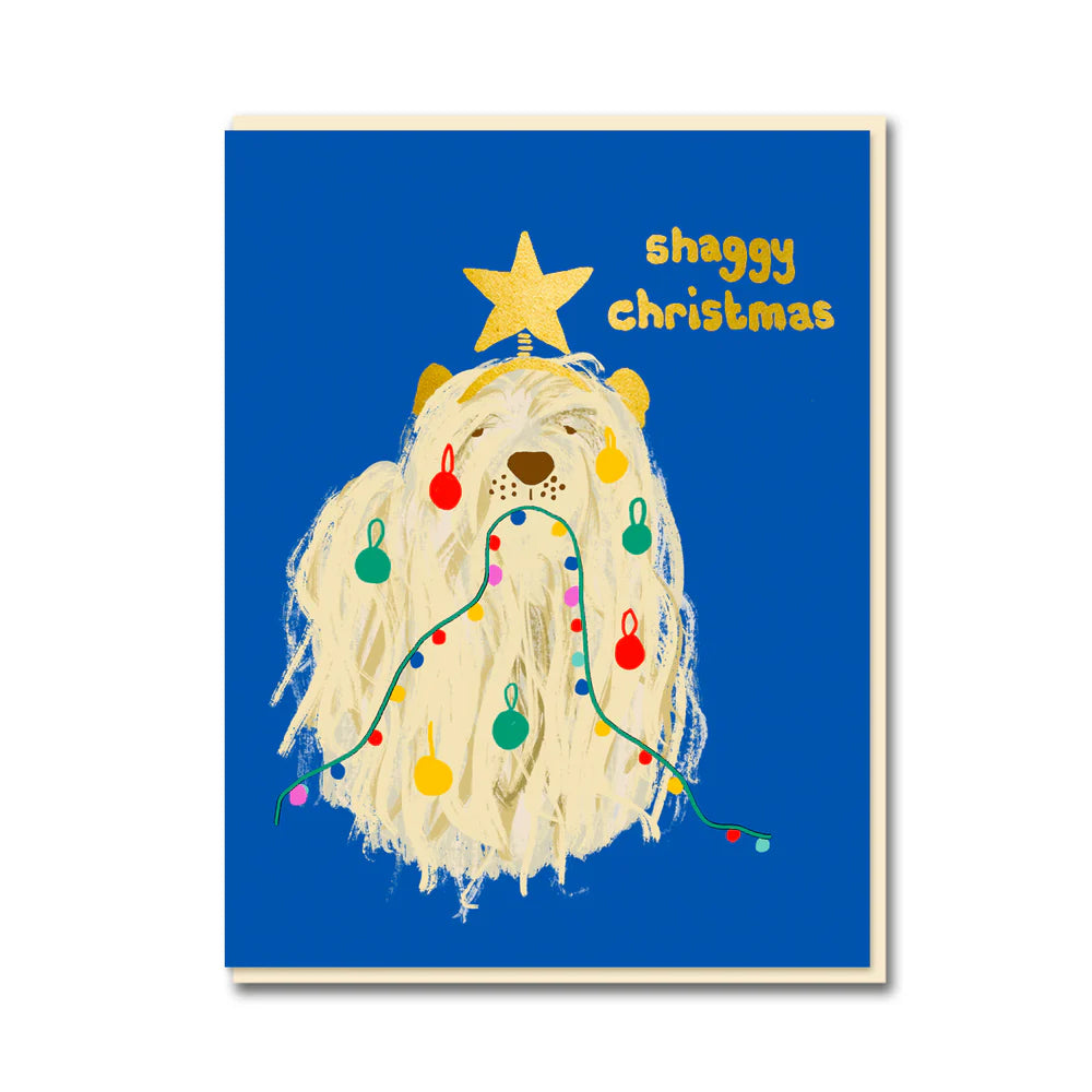 Shaggy Christmas festive card