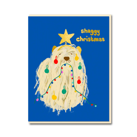 Shaggy Christmas festive card