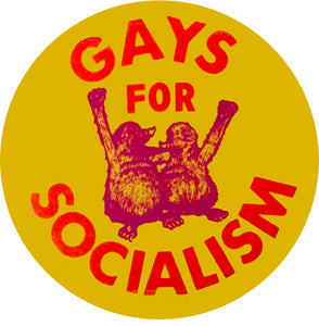 Gays for Socialism Retro Badge