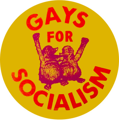 Gays for Socialism Retro Badge