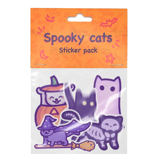 Spooky Cats Sticker Pack