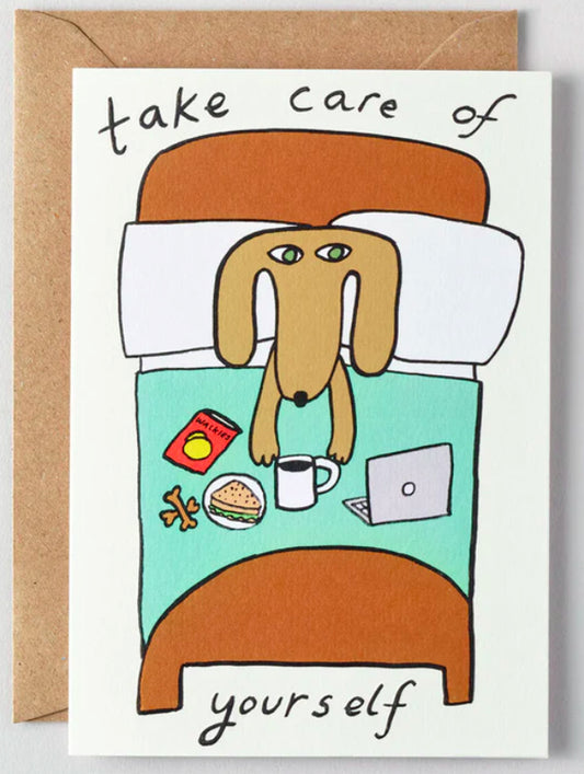 Take Care of Yourself greetings card