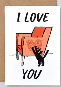 Cat Love greetings card