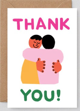 Thanks You Hug greetings card