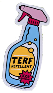 Terf Repellent sticker