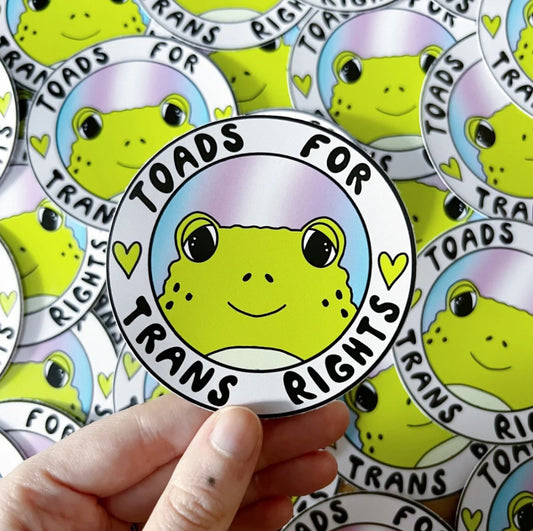 Toads for Trans Rights sticker