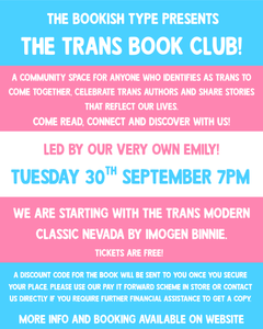 The Trans Book Club: Nevada by Imogen Binnie