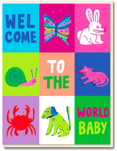 Welcome To The World Baby greetings card