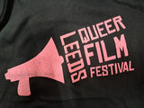 Leeds Queer Film Festival Hot Pink Logo T-Shirt