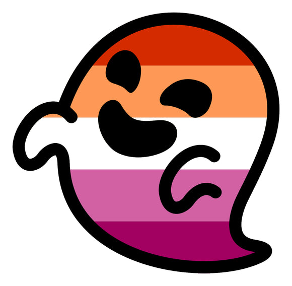 Lesbian Gaysper Ghost Sticker