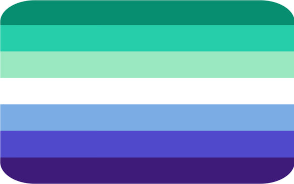 Gay Men MLM Pride Flag Sticker
