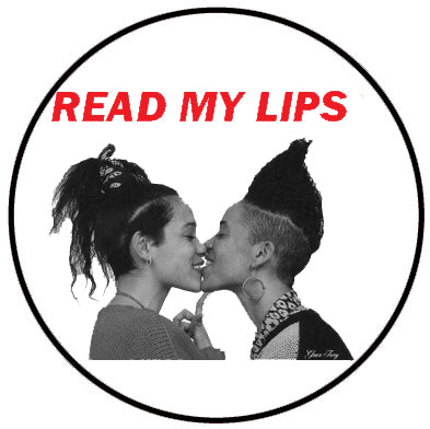 Read My Lips Retro Badge