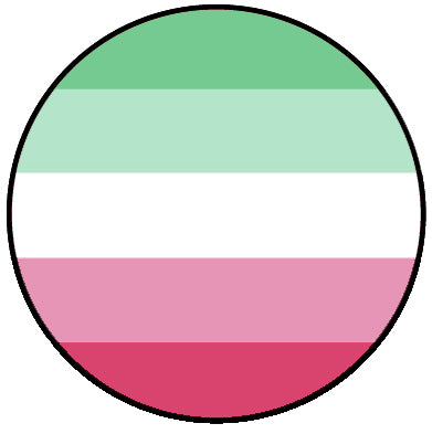Abrosexual Flag Badge
