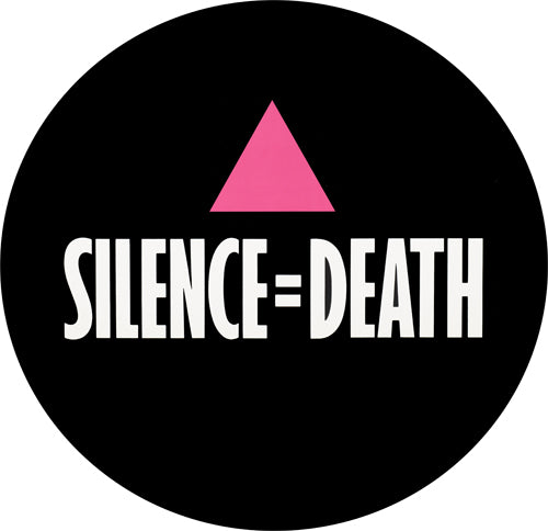 ACT UP Silence Equals Death Retro Badge