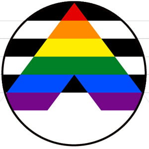 Straight Ally Flag Badge