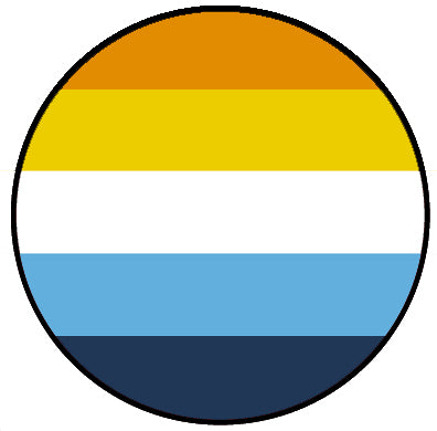 AroAce (Aromantic Ace Asexual) Flag Pin Badge