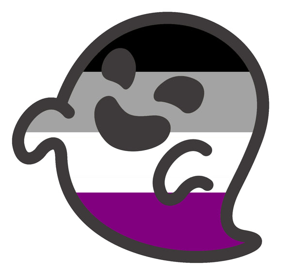 Ace Asexual Gaysper Ghost Sticker