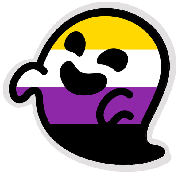 Non-Binary Gaysper Ghost Sticker