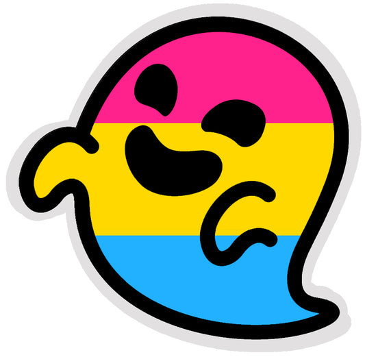 Pansexual Gaysper Ghost Sticker
