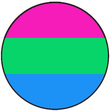 Polyesexual Flag Badge