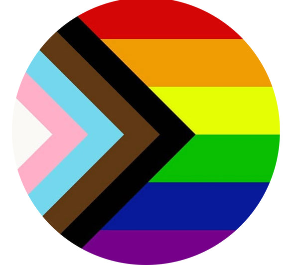 Pride Progress Flag Badge