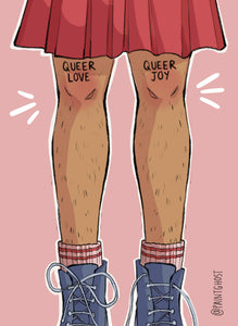 Queer Love Queer Joy greetings card