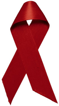 HIV/AIDS Awareness Red Ribbon Badge