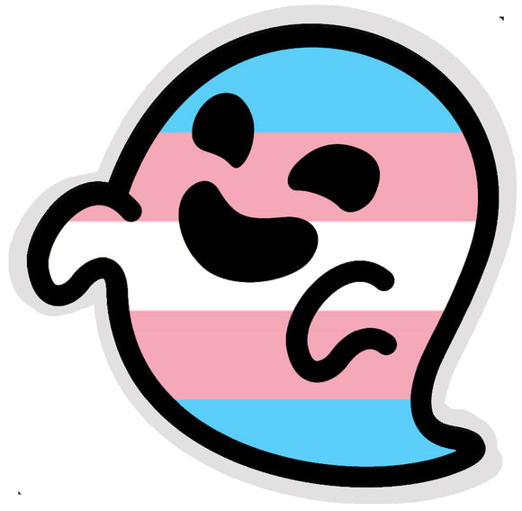 Trans Gaysper Ghost Sticker